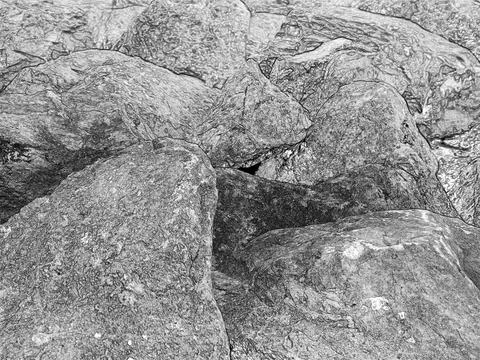 Grey marble rocks surface texture with natural stone pattern Stock Illustration