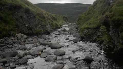 Grey Mare's Tail Waterfall, Moffat Video stock 164053476