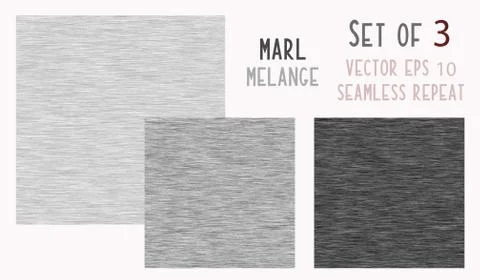 Grey Marl Heather Texture Background. Faux Cotton Fabric Vector EPS 10 Stock Illustration