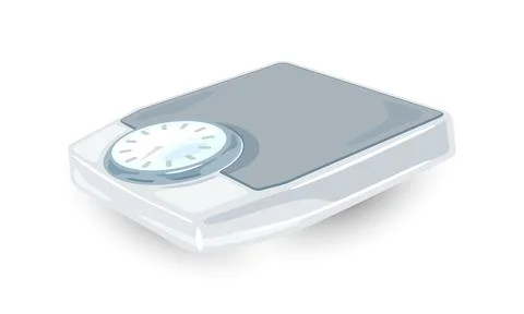 Grey mechanical weighing scale Stock Illustration