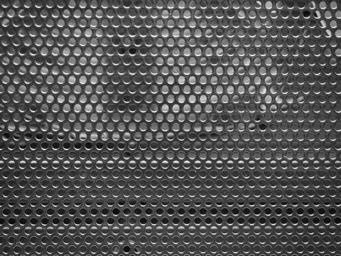Grey metal grid background Stock Photos
