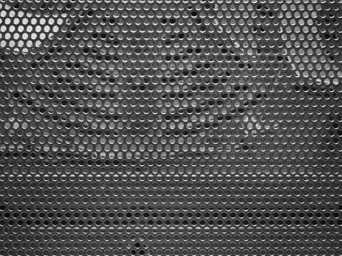 Grey metal grid background Stock Photos