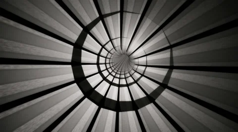 Grey metal tunnel Stock Footage 32186019