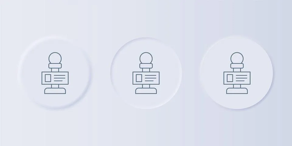 Grey Microphone icon isolated on grey background. On air radio mic micropho.. Stock Illustration