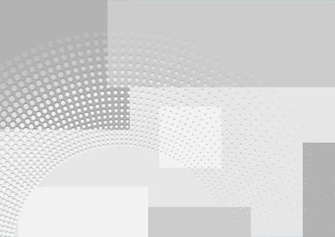Grey minimal abstract geometric tech background Stock Illustration