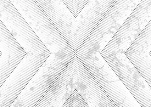 Grey minimal arrow lines on grunge wall background Stock Illustration