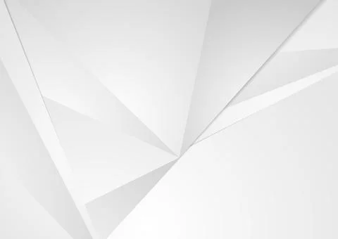 Grey minimal low poly abstract tech corporate background Stock Illustration