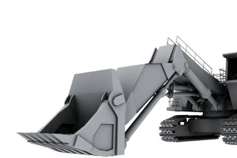 Grey model of the digger Foto stock