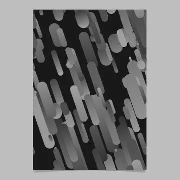 Grey modern gradient rounded stripe pattern brochure background template Stock Illustration