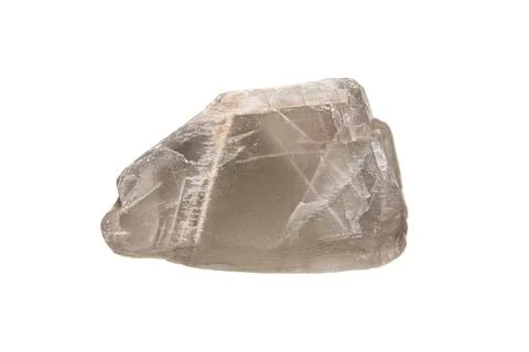 Grey moonstone on white background Stock Photos