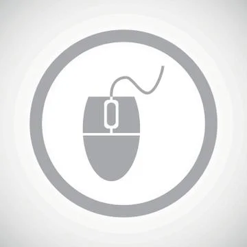 Grey mouse controller sign icon イラスト素材