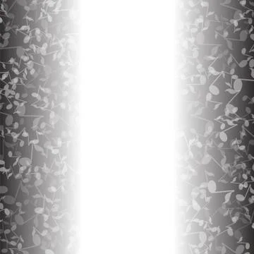 Grey Musical Notes Pattern 스톡 일러스트