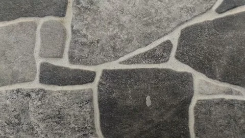 Grey natural stone patterned floor tiles with rough texture. 스톡 동영상 306207440