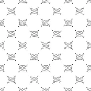 Grey net mesh pattern on white background Stock Illustration