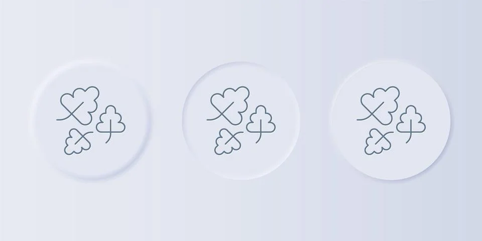 Grey Oak leaf icon isolated on grey background. Set icons in square buttons.. Stock Illustration
