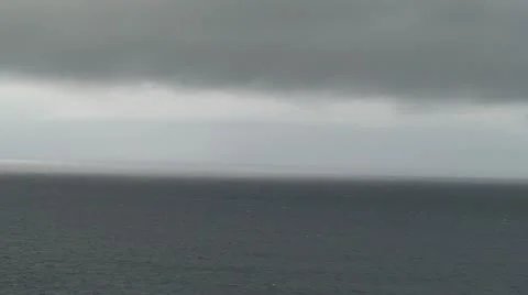 Grey Ocean Scene Stock Footage 11230515