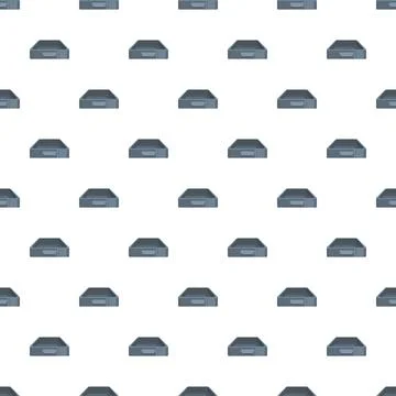 Grey office document trays seamless pattern for organization Stock Illustration