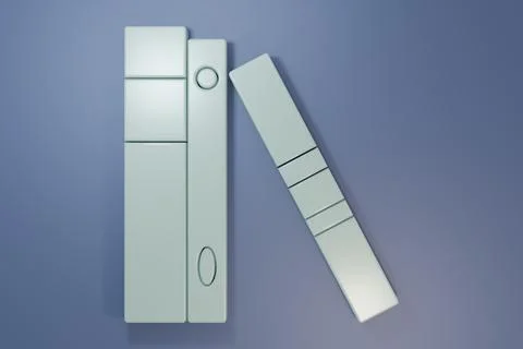 Grey Office folders with papers and documents icon isolated on purple-blue .. Foto stock