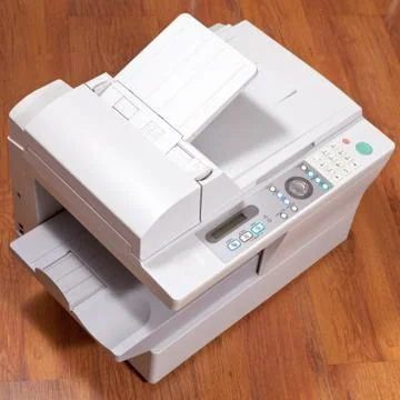 Grey office multifunction device Fotos de archivo