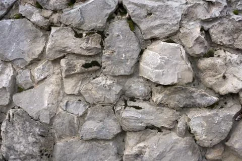 Grey old stone wall structure surface texture, Stock Photos
