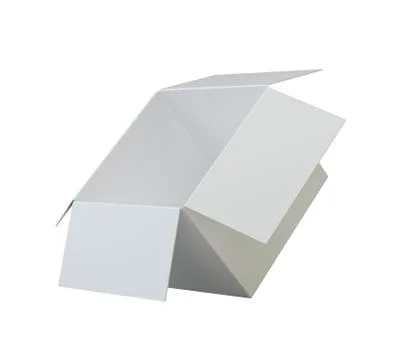 Grey open cardboard box 스톡 일러스트