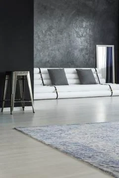 Grey open space interior Stock-Fotos