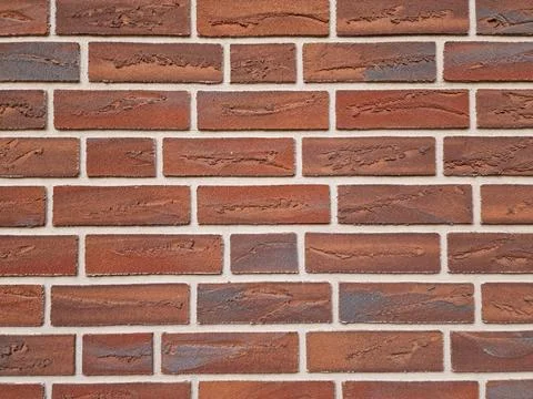 Grey orange brick wall texture. pattern, texture, background Stock Photos