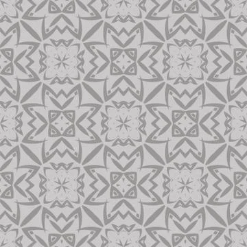 Grey Ornamental Seamless Line Pattern Illustrazione stock