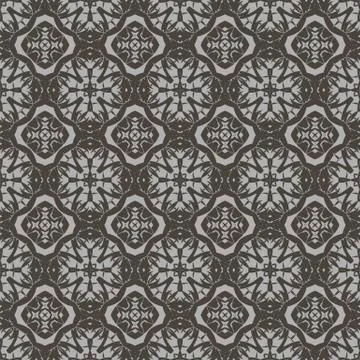 Grey Ornamental Seamless Line Pattern Stockillustratie
