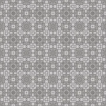Grey Ornamental Seamless Line Pattern 库存插图