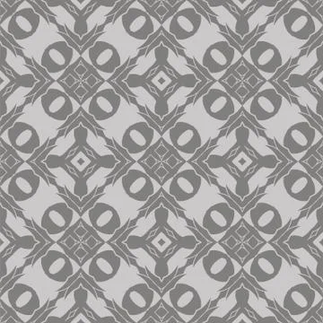 Grey Ornamental Seamless Line Pattern Stockillustratie