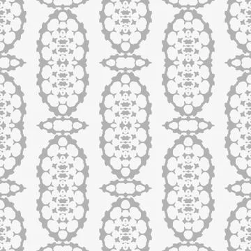 Grey Ornamental Seamless Pattern. Endless Texture. Oriental Geometric Ornament Stock Illustration