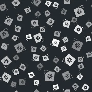 Grey Pack full of seeds of a specific plant icon isolated seamless pattern .. Illustrazione stock