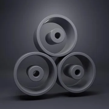 Grey Paint spray can icon isolated on grey background. Minimalism concept. .. Stock Illustration