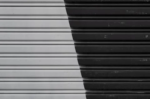 Grey painted shutter door pattern texture Stock Photos