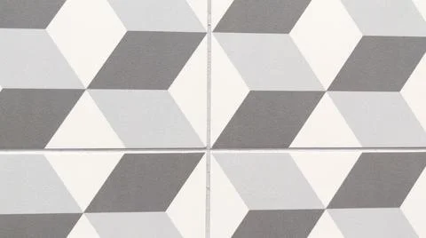 Grey pattern repeat square Azulejo patchwork mosaic tile gray wallpaper vin.. Stock Photos