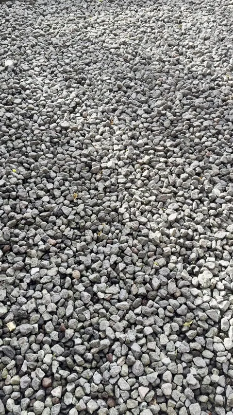 Grey Pebble Ground Texture Background – Natural Stone Surface Stock Footage 332777765