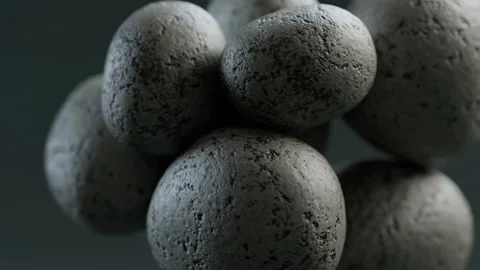 Grey pebbles colliding and piling up. Stock Footage 327911083