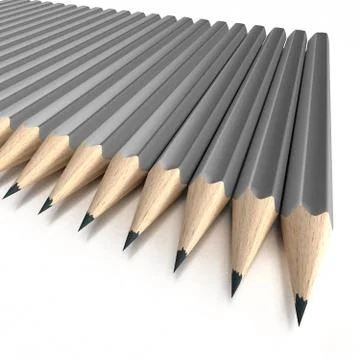 Grey pencil tips Stock Illustration