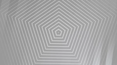 Grey Pentagonal Lines Pattern Background Loop. Stock Footage 286430209