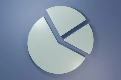 Grey Pie chart infographic icon isolated on purple-blue background. Diagram.. 库存插图