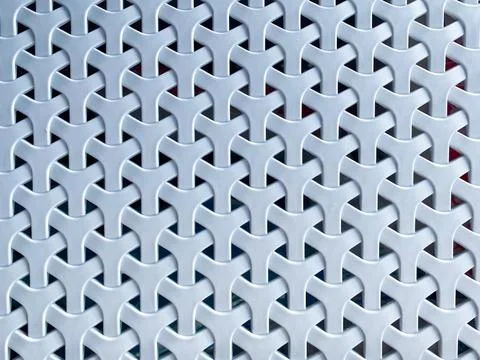 Grey plastic braiding as the background texture Stock Photos