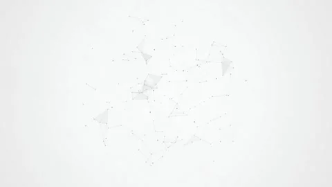 Grey plexus network nodes drifting seamless loop motion background Stock Footage 344799358
