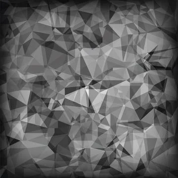 Grey Polygonal Background. Grey Polygonal Background. Gray Crystal Triangl... 写真素材