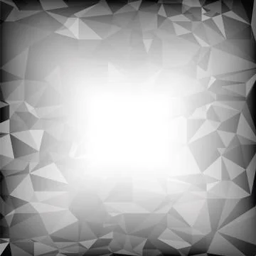 Grey Polygonal Background Stock Illustration