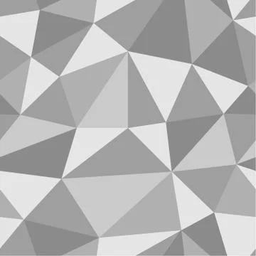 Grey polygonal background. Seamless geometric pattern. Grey triangles. Low poly Stock Illustration