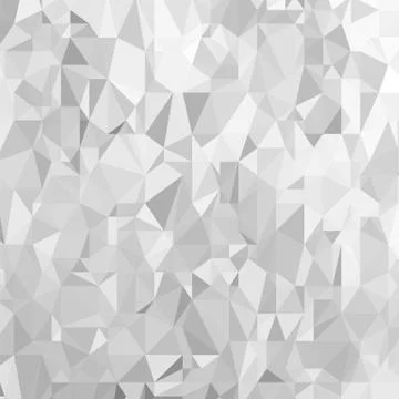 Grey Polygonal Background. Triangular Pattern. Low Poly Texture. Abstract Mosaic イラスト素材