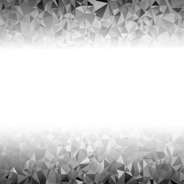 Grey Polygonal Background. Triangular Pattern. Low Poly Texture. Abstract Mosaic イラスト素材