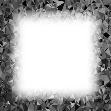 Grey Polygonal Background. Triangular Pattern. Low Poly Texture. Abstract Mosaic Stockillustratie