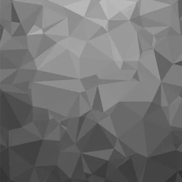 Grey Polygonal Background. Triangular Pattern. Low Poly Texture. Abstract Mosaic Illustrazione stock